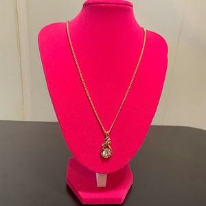 Cubic Zirconia Pendant Chain Necklace Size OS